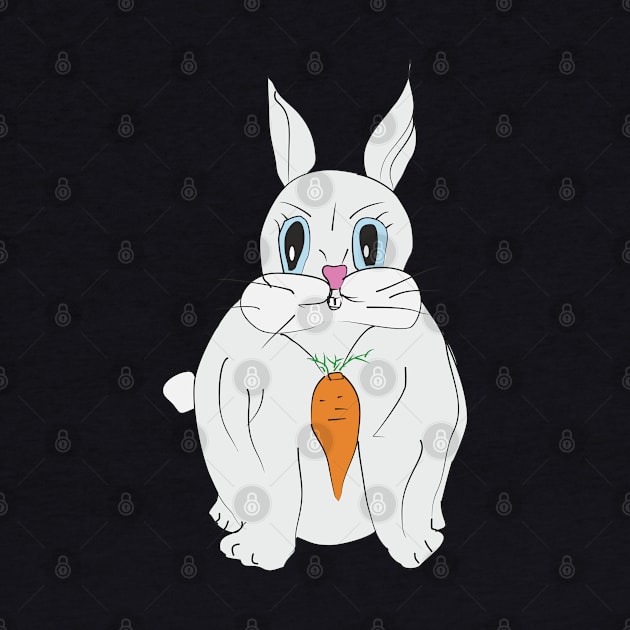 rabbit with carrots by Alekvik